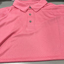 PGA TOUR POLO SHIRT - SIZE: MEN M - PINK - Like New