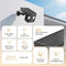PM POPMAKE SOLAR SECURITY CAMERAS WIRELESS OUTDOOR 2K BATTERY CG6T - BLACK - Like New