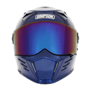 SIMPSON MOTORCYCLE LIMITED EDITION MOD BANDIT HELMET - XS - METALLIC NAVY BLUE - Like New