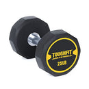 ToughFit 25LB Dumbbell - PEV Coated & Non-slip knurl Iron Handle - Brand New