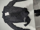 FOREVER 21 WOMEN KNIT TOP/TURTLENECK MESH POLKA DOT SHIRT SIZE: WOMEN S - BLACK - Brand New