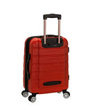 ROCKLAND MELBOURNE EXPANDABLE HARDSIDE CARRY ON SPINNER SUITCASE 20" - RED - Like New