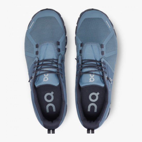ON RUNNING CLOUD 5 WATERPROOF MENS METAL/NAVY SIZE 11 - Like New