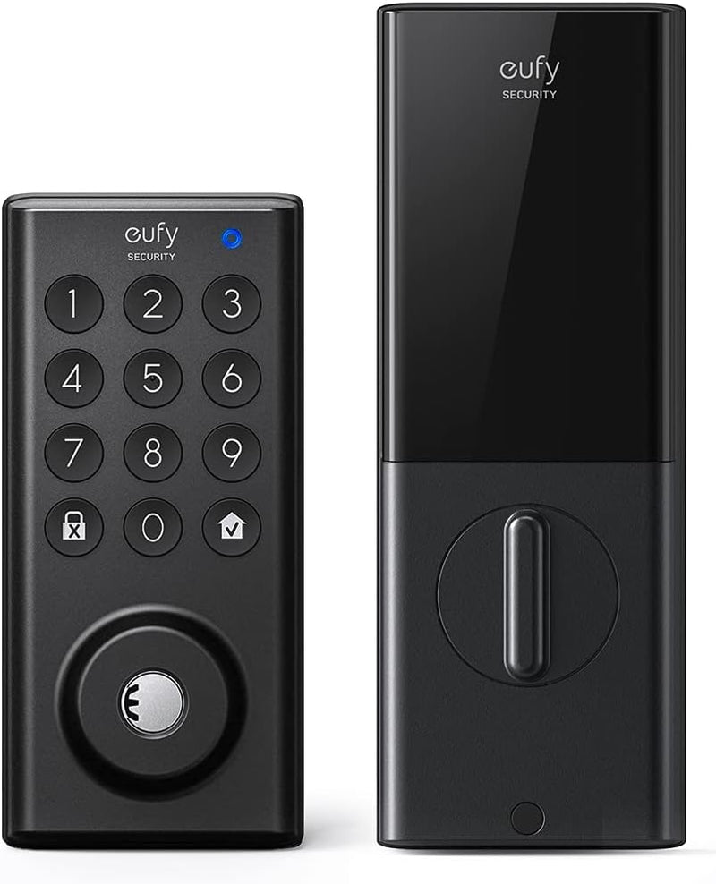 For Parts: eufy Keyless Entry Door Lock T8500083 BLACK PHYSICAL DAMAGE MISSING COMPONENTS