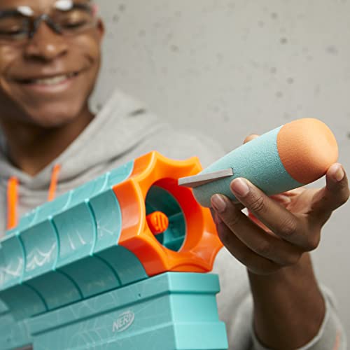 NERF ROBLOX SHARKBITE WEB LAUNCHER ROCKER BLASTER,2 ROCKETS,PUMP - TURQUOISE - Like New