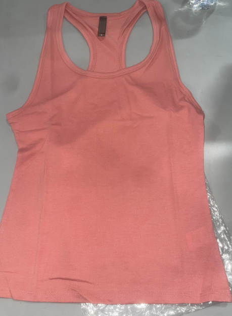 STUDIO 33 WOMEN'S SOLID SLEEVELESS RACERBACK TANK TOP - SIZE: WOMEN S - PEACH - Like New
