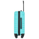 KENSIE PEONIES HARDSIDE CARRY-ON LUGGAGE WITH ID TAG 22 INCH KN-88332-440 - BLUE - Like New
