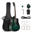 GLARRY Full Size 6 Strings Acoustic Electric Guitar Beginner Kit Mat Dist Green - Like New