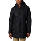 WOMEN'S COLUMBIA COPPER CREST™ QUILTED LONG JACKET BLACK X-LARGE - Brand New