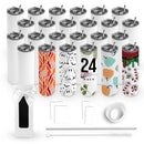 Hogg 20oz Edge Tumbler Gift Set (24 Units) with Lids Straws and Accessories - Brand New