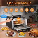 G.A HOMEFAVOR 1800W ELECTRIC COUNTERTOP OVEN MULTI FUNCTION KA01001-US - BLACK - Like New