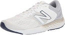 NEW BALANCE MEN'S 520 V7 RUNNING SHOES - SIZE: MEN 10.5 - WHITE GRAY - Like New