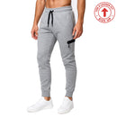 BLU ROCK MEN'S SLIM FIT TECH FLEECE JOGGER PANTS - SIZE: MEN S - HEATHER-GRAY - Like New