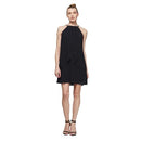S.L. Fashions Short Beaded Halter Neck Cocktail Gown Black 6 - Brand New
