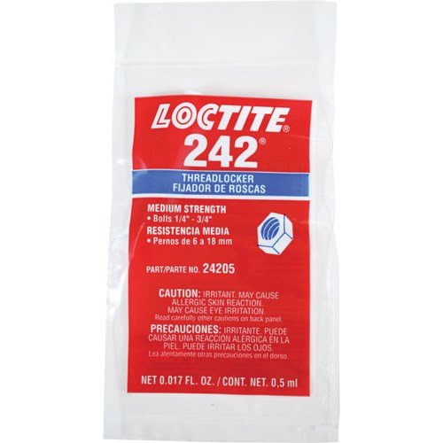 LOCTITE 24205 242 THREADLOCKER (MEDIUM STRENGTH) BLUE 0.5 ML CAPSULE - BLUE - Brand New