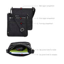 ESTALON WOMEN'S REAL LEATHER CROSSBODY PURSE ADJUSTABLE SLING STRAP -MEDIUM-BLK - Like New