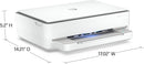 HP ENVY 6055e Wireless Color Inkjet Printer - WHITE - Like New