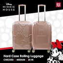 FUL Disney Minnie Mouse 25 Inch Rolling Luggage - Gold - Brand New