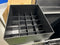GENERIC BLACK TRAVELING MAKEUP CASE WITH 2 SHELFS 20 MAKEUP COMPARTMENTS - BLACK - Like New