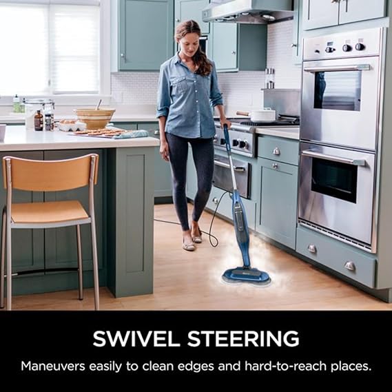 Shark S7020 Steam & Scrub All-in-One Scrubbing & Sanitizing Steam Mop - BLUE - Like New