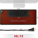 HEETZ HEATED DESK PAD, LARGE - BLACK - Like New