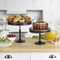 MIKASA RUSTIC SET OF 2 ADJUSTABLE SERVING PLATTER CAKE STANDS - - Scratch & Dent