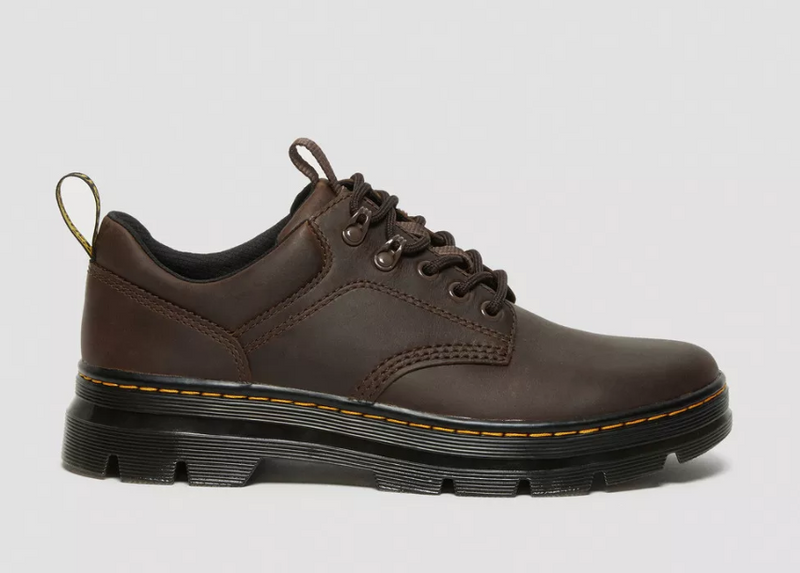 27103207 DR. MARTENS REEDER CRAZY HORSE LEATHER MEN DARK BROWN 9 - Like New