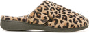VIONIC WOMEN'S INDULGE GEMMA MULE SLIPPERS SIZE 11 - LEOPARD - Like New