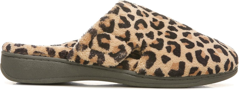 VIONIC WOMEN'S INDULGE GEMMA MULE SLIPPERS SIZE 11 - LEOPARD - Like New