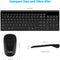 LeadsaiL KSD1 Wireless Keyboard and Mouse Combo, Compact and Silent - BLACK Like New