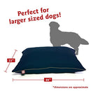 Majestic Pet 46x35 Inch Washable Dog Bed - Navy Blue - Brand New