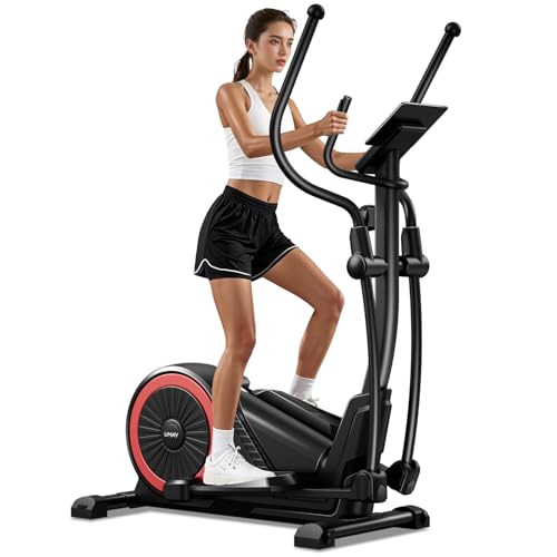 UMAY ELLIPTICAL MACHINE, ELLIPTICAL EXERCISE MACHINE WITH 8 LEVELS, ET70 - BLACK - Like New