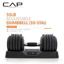 CAP BARBELL ADJUSTABELL ADJUSTABLE ROUND DUMBBELL WEIGHTS - BLACK - Like New