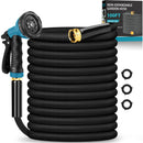 TOOLASIN 100FT NON-EXPANDING LIGHTWEIGHT WATER HOSE WITH 10 FUNCTION NOZZLE - Like New