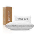 LUNEAST MEMORY FOAM PILLOWS FOR SLEEPING ADJUSTABLE BREATHABLE, 17X27IN - WHITE - Like New