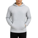 BLUE ICE MEN'S WAFFLE KNIT THERMAL PULLOVER HOODIE - SIZE: MEN L - HEATHER GRAY - Brand New
