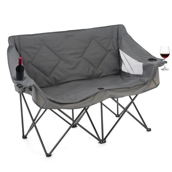 ARROWHEAD OUTDOOR Portable Folding Double Duo Camping Chair Loveseat - Like New