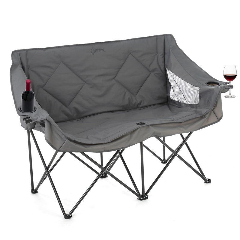 ARROWHEAD OUTDOOR Portable Folding Double Duo Camping Chair Loveseat - Like New