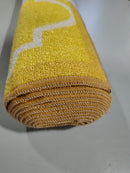 WELL WOVEN CUSTOM SIZE HALLWAY & STAIR RUNNER KINGS 2' X 7' RUNNER - GOLD - Like New