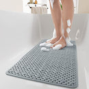 PADOOR Bathtub-Mat Non Slip with Suction Cups and Drain Holes (14"x27" Gray) - Brand New