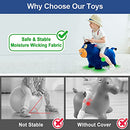 IPLAY ILEARN BOUNCY PALS BULL HOPPING HORSE PLUSH ANIMAL HOPPER - BLUE/BLACK - Brand New