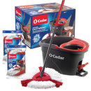 O-Cedar EasyWring Spin Mop & Bucket Floor Cleaning System + 2 Power Refills - Brand New