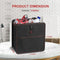 YSSOA FOLDABLE CAR TRASH CAN WITH STORAGE POCKETS CAR GARBAGE CAN BLACK - Like New