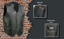 EVENT LEATHER EL5310 Black Motorcycle Leather Vest Riding Club 4X - Brand New