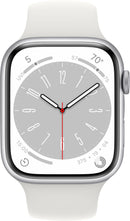 Apple Watch Series 8 GPS 45mm Aluminum Case White Sport Band MP6Q3LL/A - White - Like New