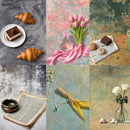 6PCS Non-Wrinkle Retro Oil Painting Photography Backdrops 31x21IN Seamless - Brand New