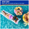SWIMWAYS STITCH SUNTANNER POOL FLOAT - WHITE/BLUE/PURPLE - Like New