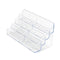 DEFLECT-O DEFLECTO 70801 EIGHT-POCKET BUSINESS CARD HOLDER CAPACITY 400 CLEAR - Brand New