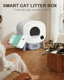 Self-Cleaning Cat Litter Box, Automatic Litter Box Robot Self Cleaning with APP - Like New
