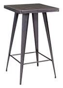 Zuo Olympia Bar Table, Gunmetal - Brand New